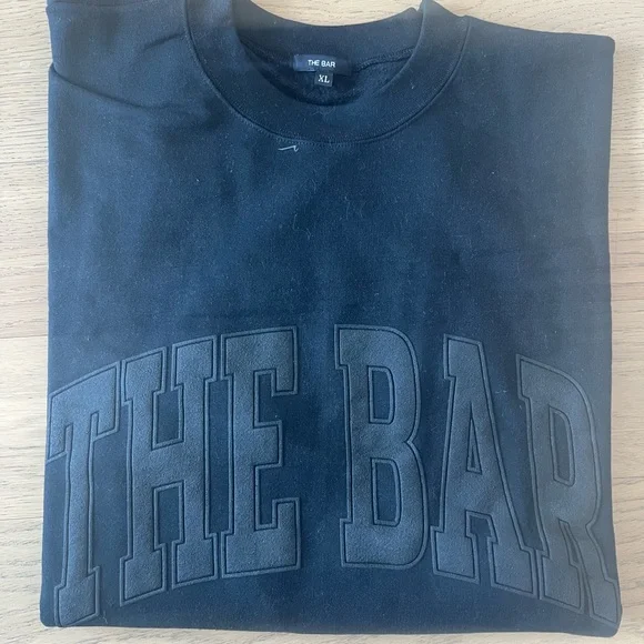 The Bar Signature Black Varsity Sweatshirt - Picture 3 of 4